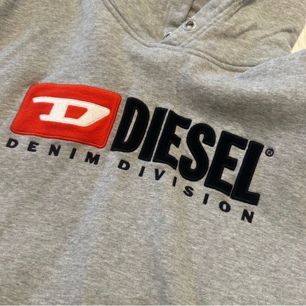 Diesel Grey Pull Over Sweatshirt Hoodie